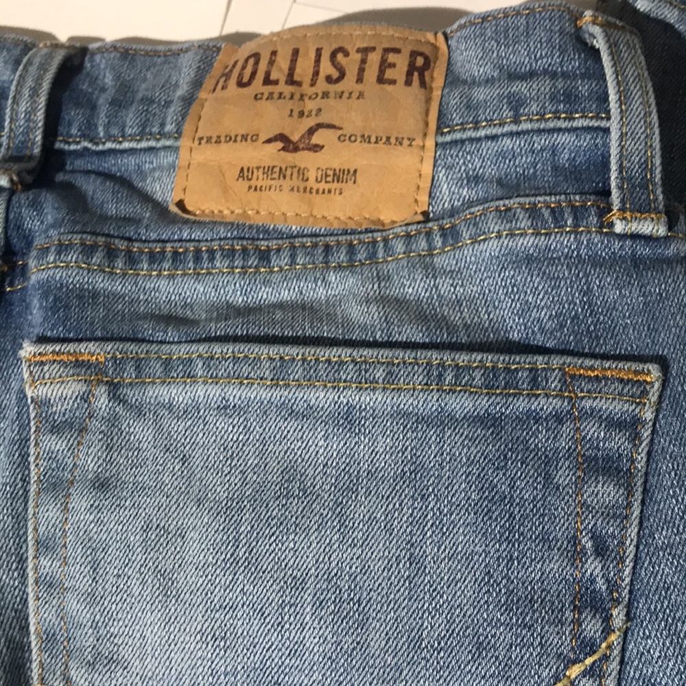 Hollister mens denim jeans sz w28 x l30 skinny button fly A&F - Picture 6 of 6